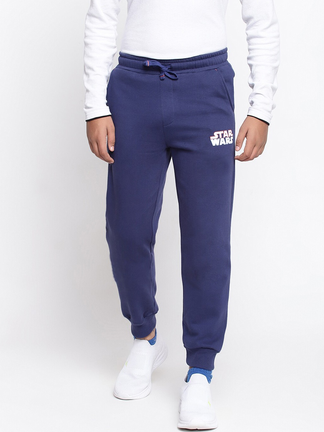 

Lil Tomatoes Boys Navy Blue Solid Joggers