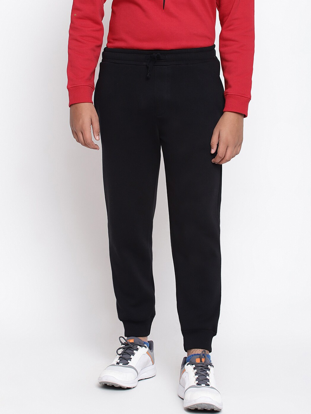 

Lil Tomatoes Boys Black Solid Joggers