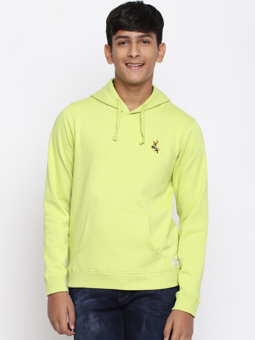 

Lil Tomatoes Boys Lime Green Hooded Sweatshirt