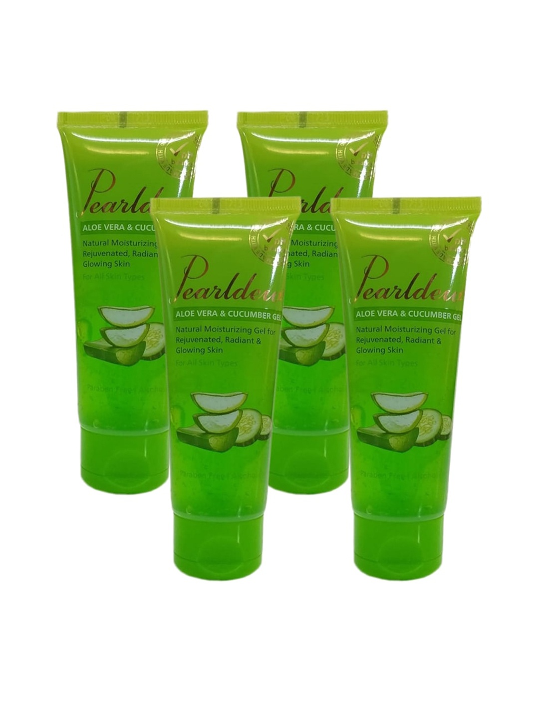 

Pearldew Set Of 4 Natural Aloe Vera & Cucumber Gel 480gm, Na