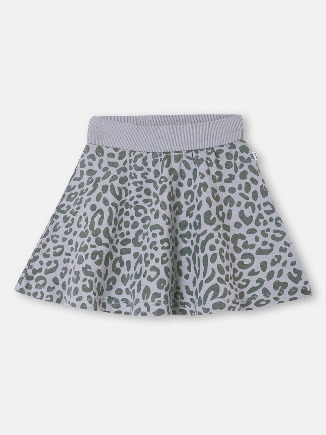 

You Got Plan B Girls Grey Printed Pure Cotton Mini Skorts