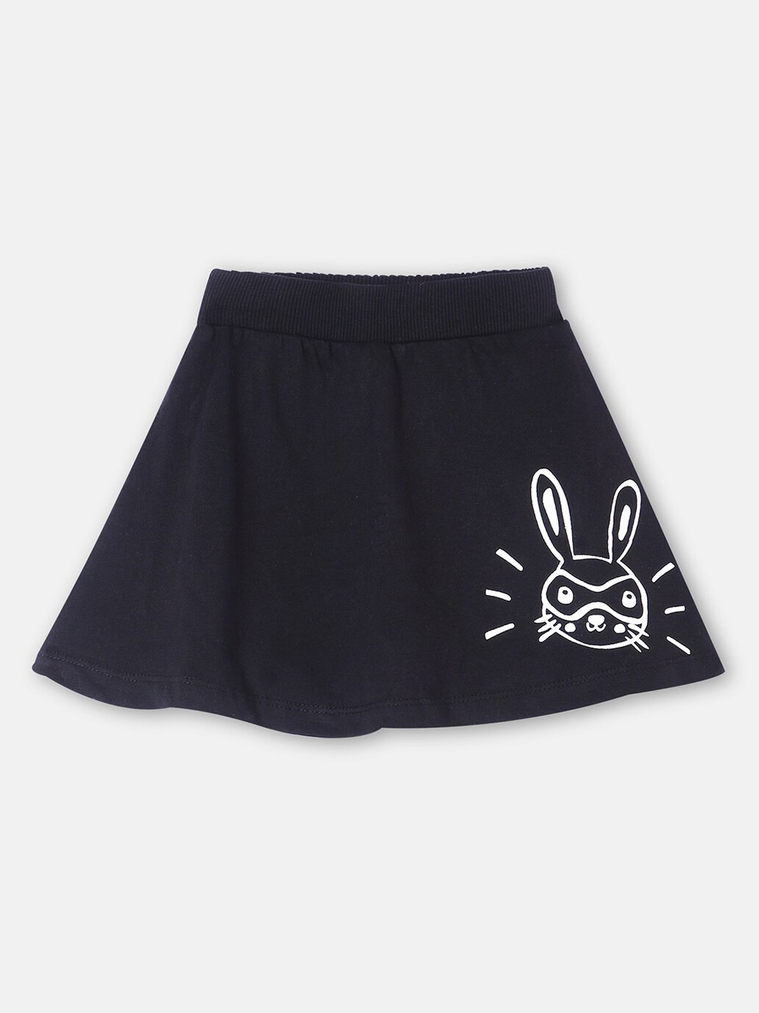 

You Got Plan B Girls Black Printed Skater Skort