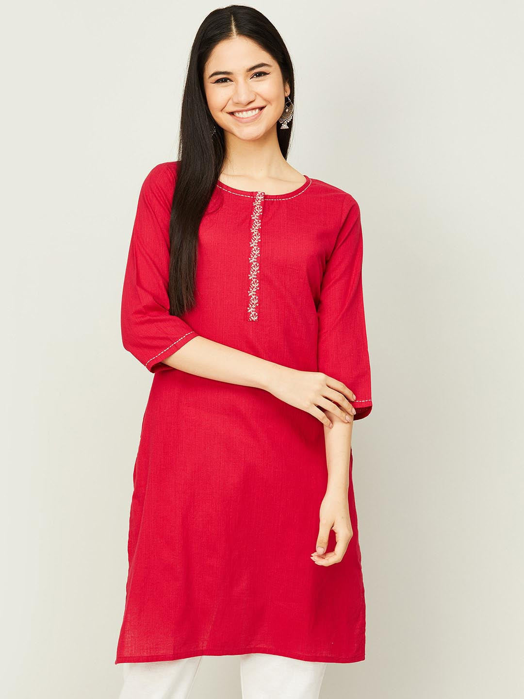 

Melange by Lifestyle Women Pink Kurta