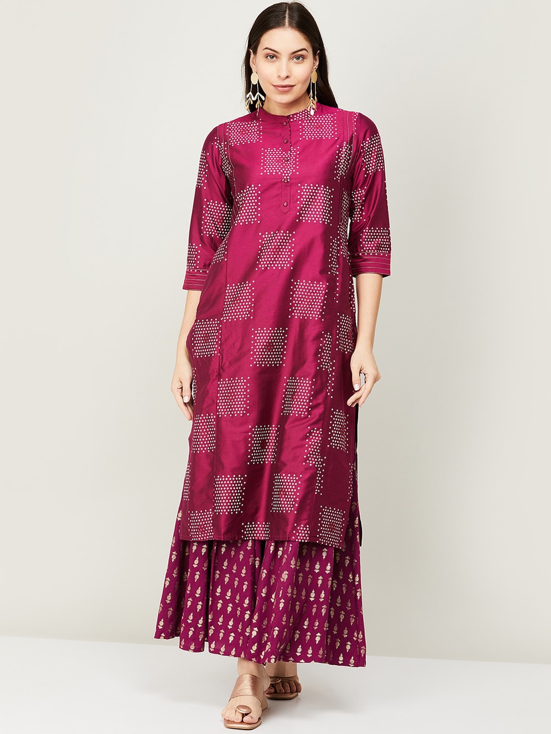 

Melange by Lifestyle Women Red Printed Kurta