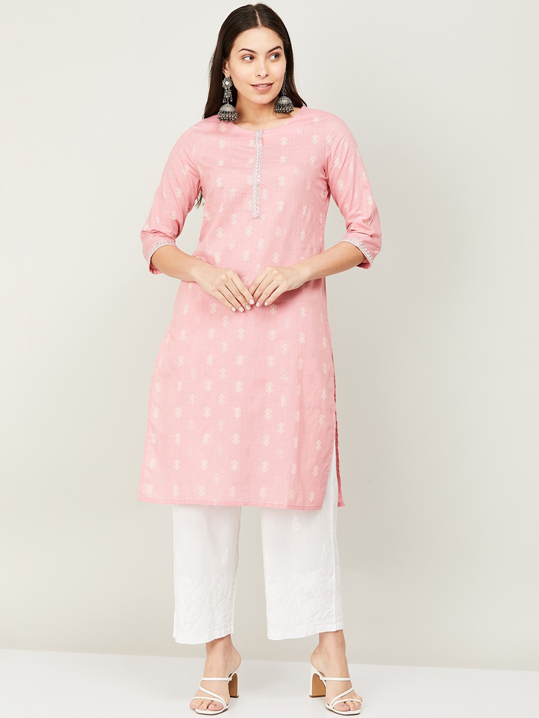 

Melange by Lifestyle Women Pink Kurta