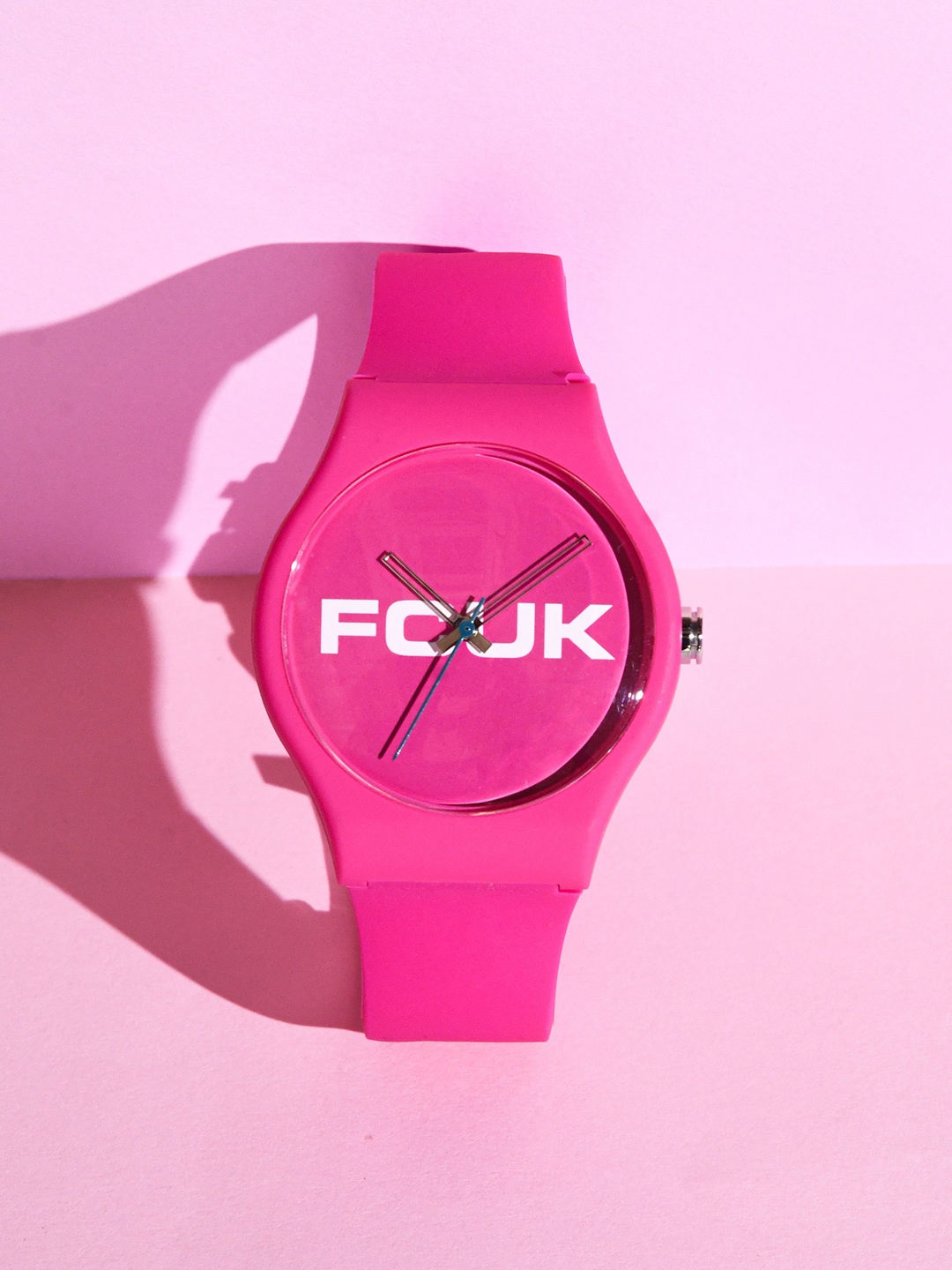 

FCUK Men Pink Printed Dial & Pink Straps Analogue Watch FC179P