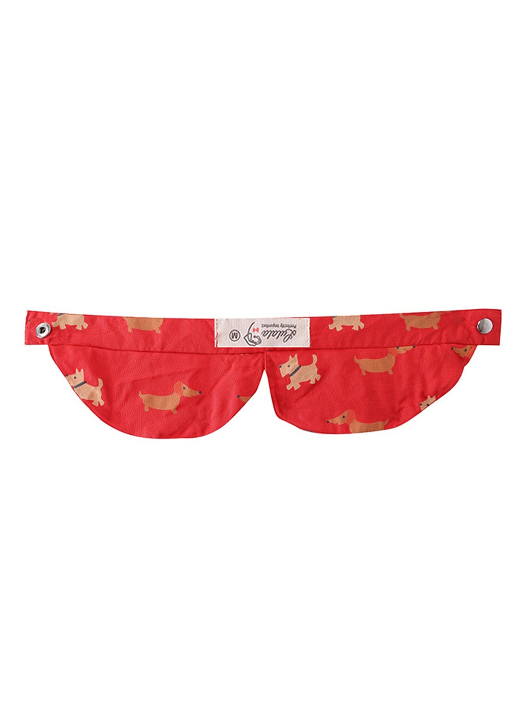 

Lulala Red Self Design Dog Collar