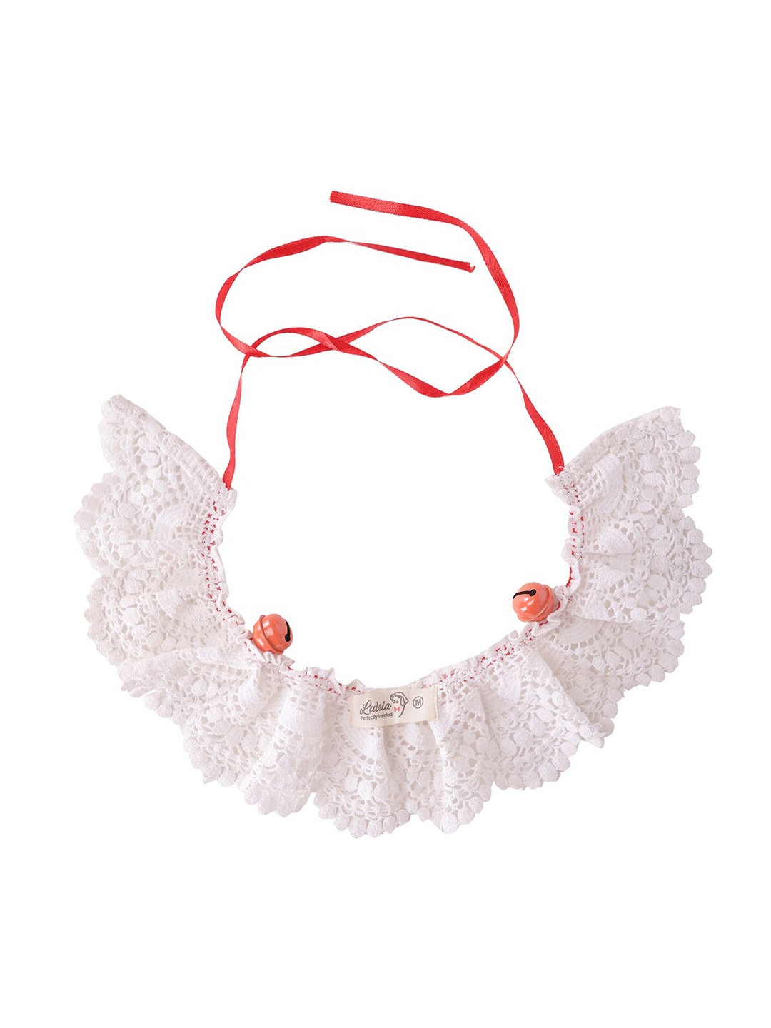 

Lulala White & Red Crochet Pet Collars