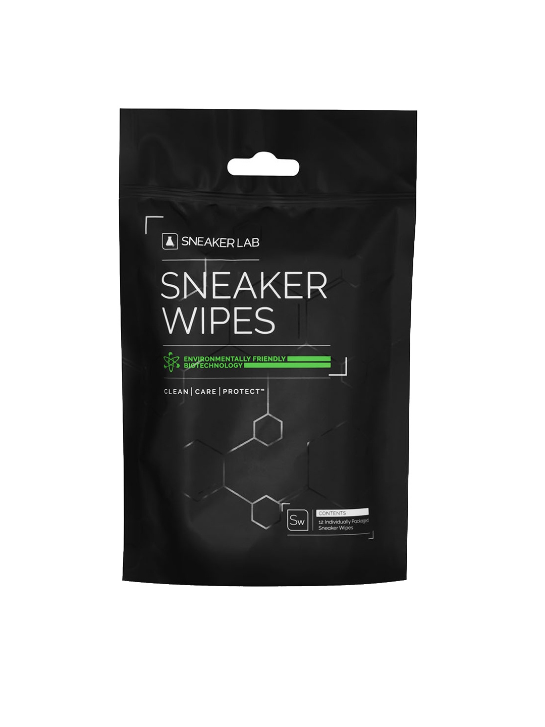 

SNEAKER LAB Women Black Sneaker Wipes- 12 Pack