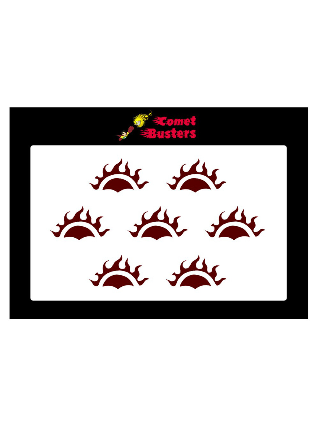 

Comet Busters 7 Pcs Reusable Designer Bindis - Maroon