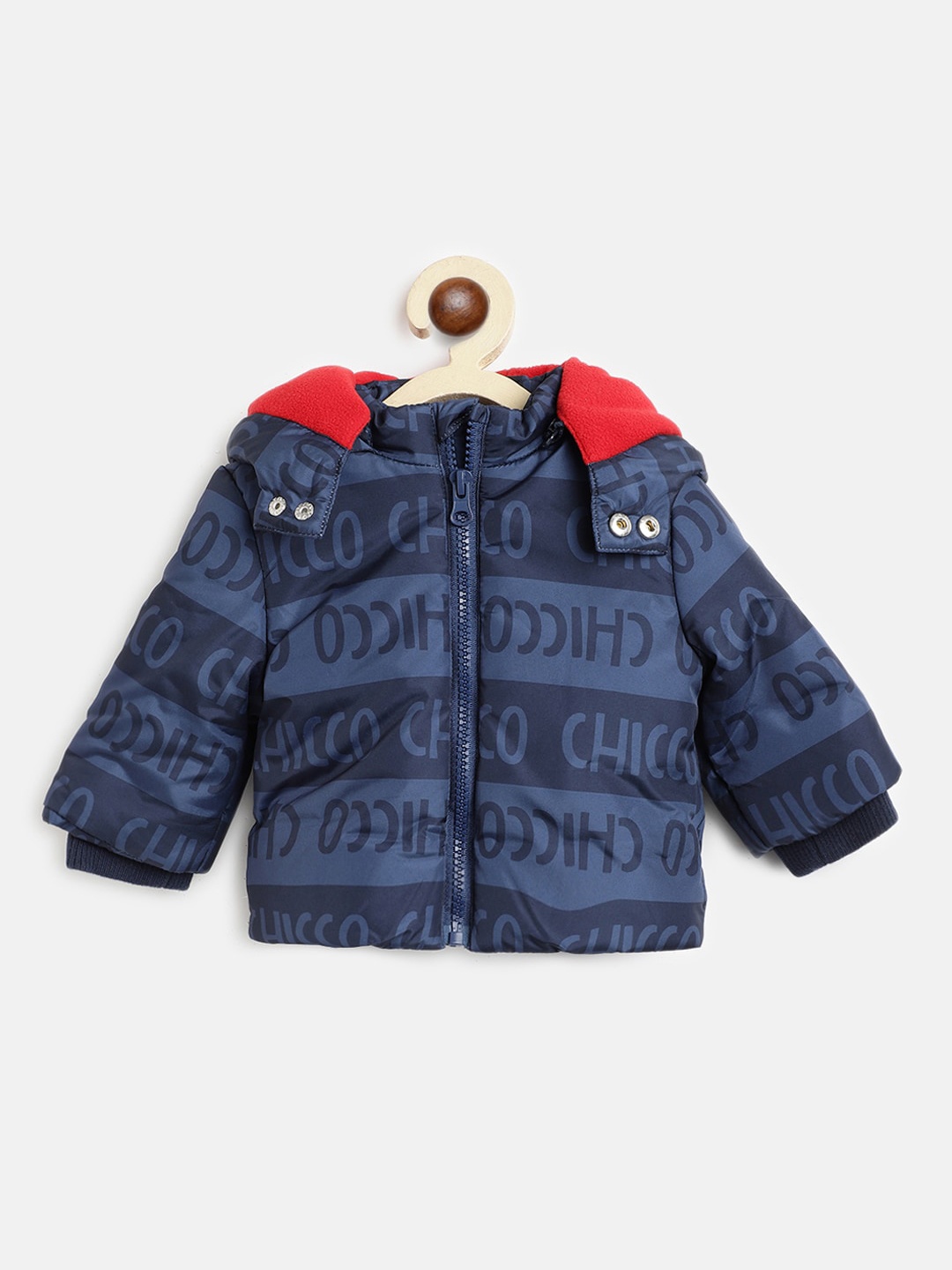 

Chicco Boys Navy Blue Typography Insulator Padded Jacket