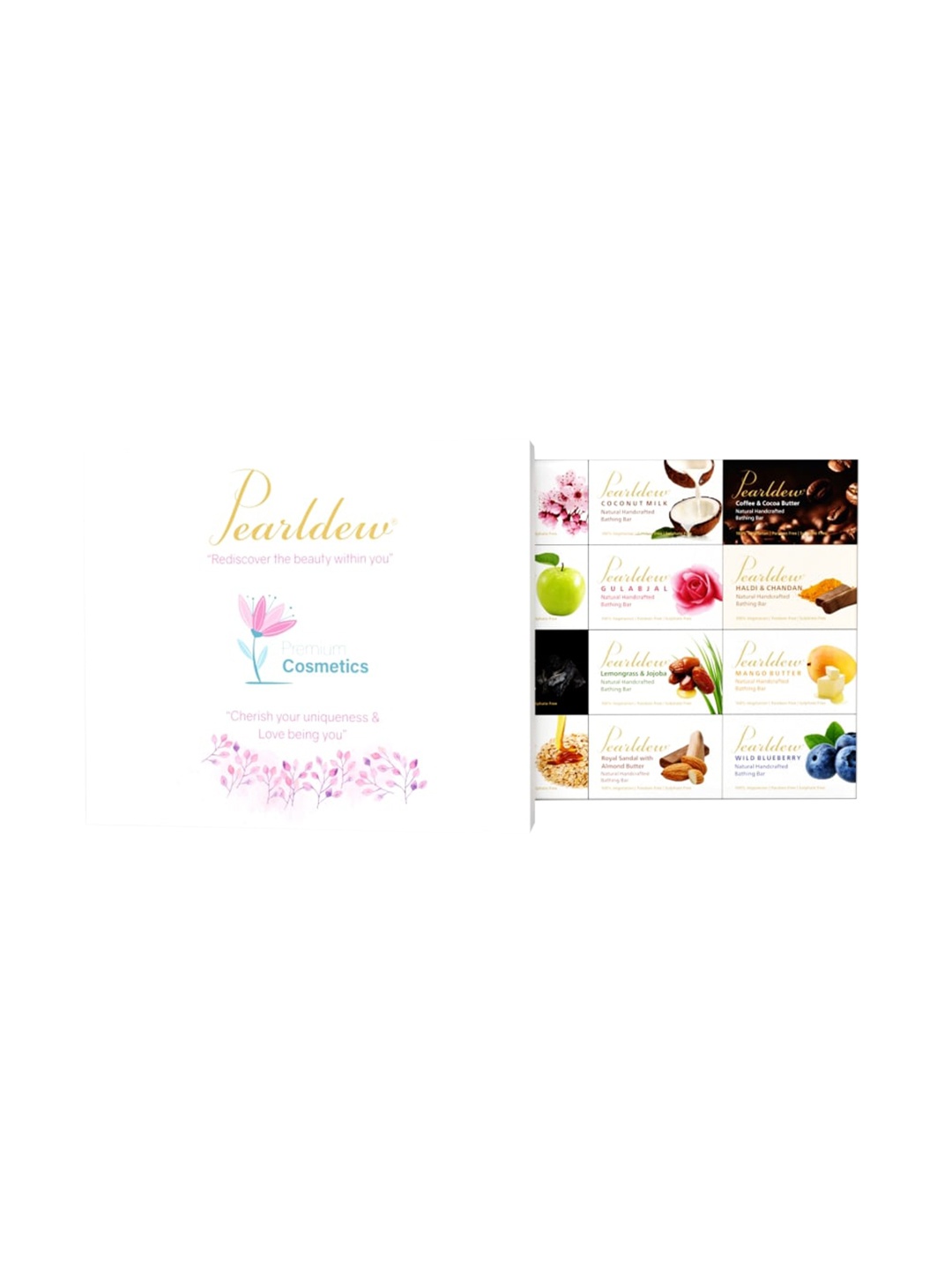 

Pearldew Set Of 12 Handmade Bath Soap 75gm, Na