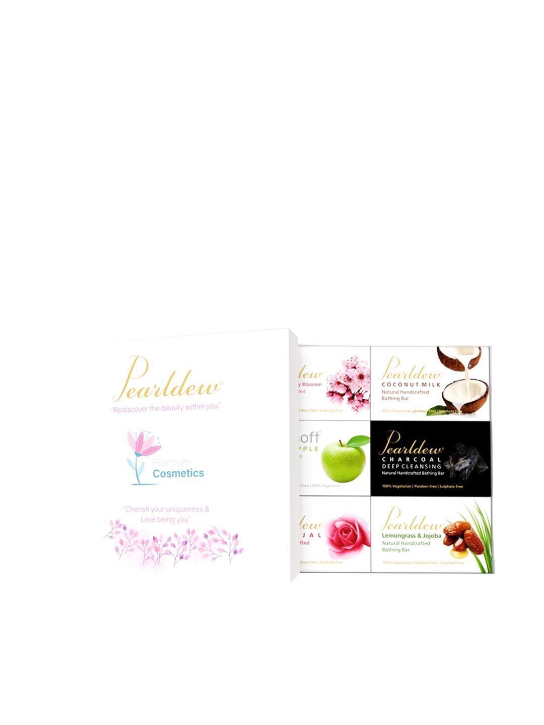 

Pearldew Set Of 6 Handmade Bathing Soap, Na