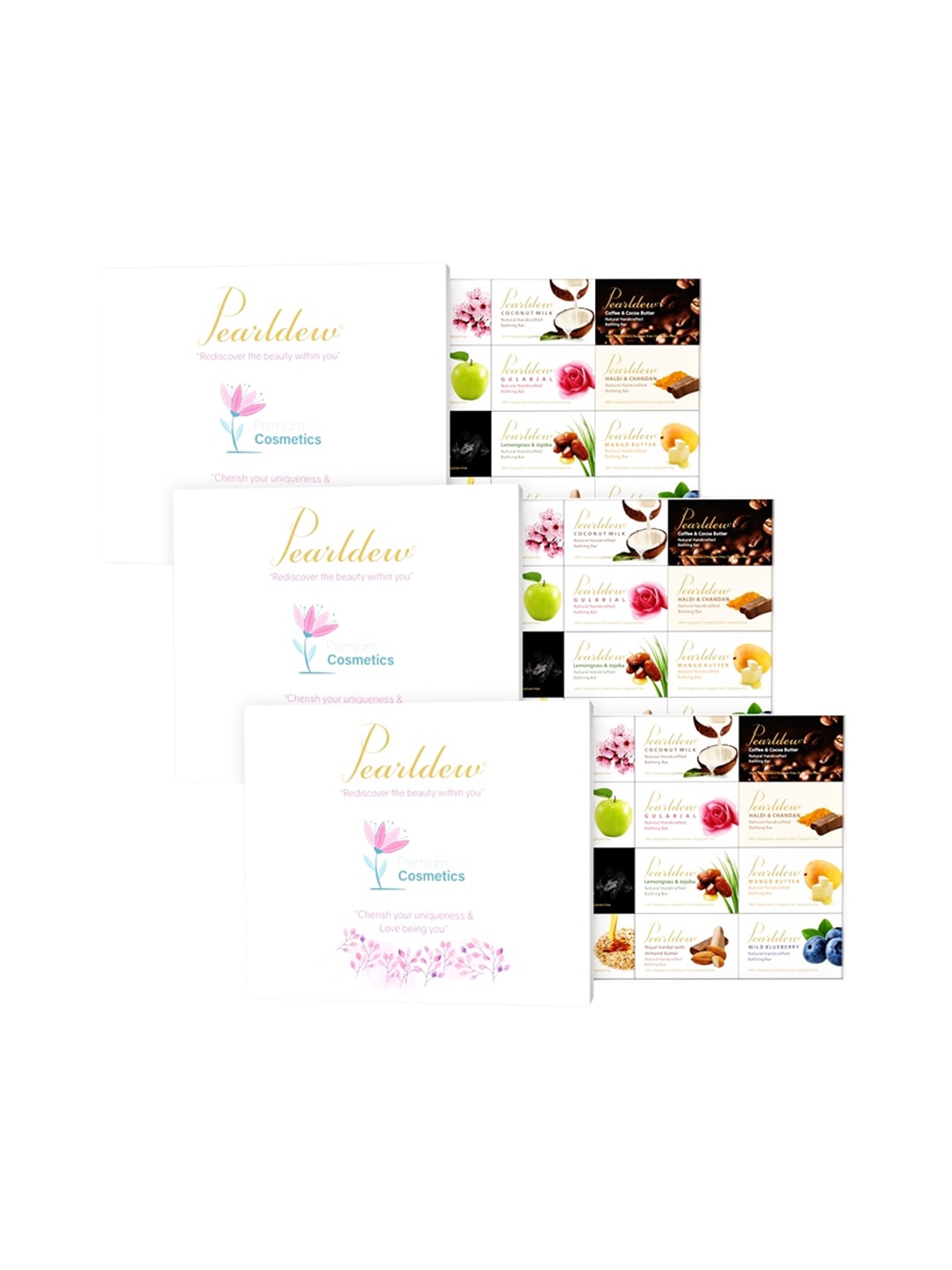 

Pearldew Set Of 12 Handmade Bathing Bar 75gm, Na