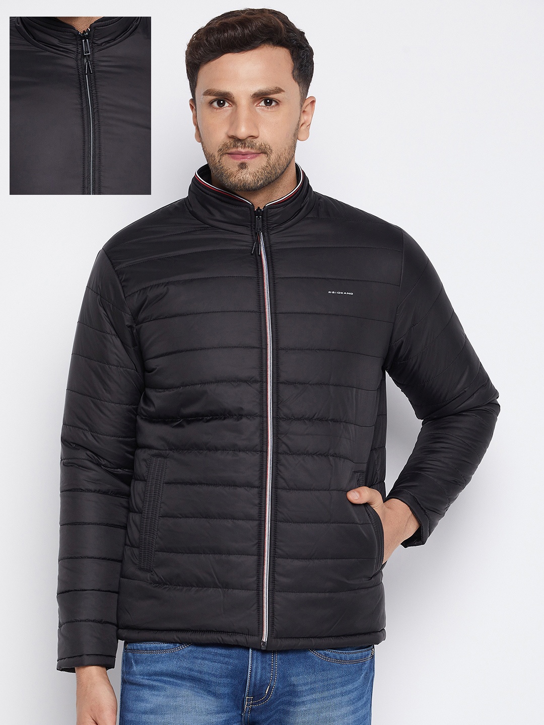 

Okane Men Black Reversible Puffer Jacket