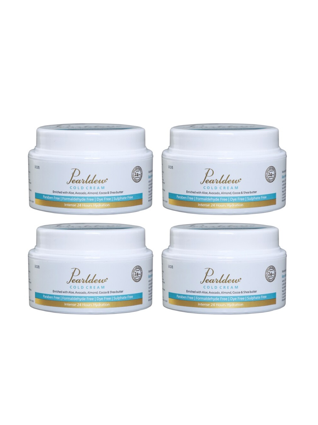 

Pearldew Set Of 4 Cold Cream 100gm, White