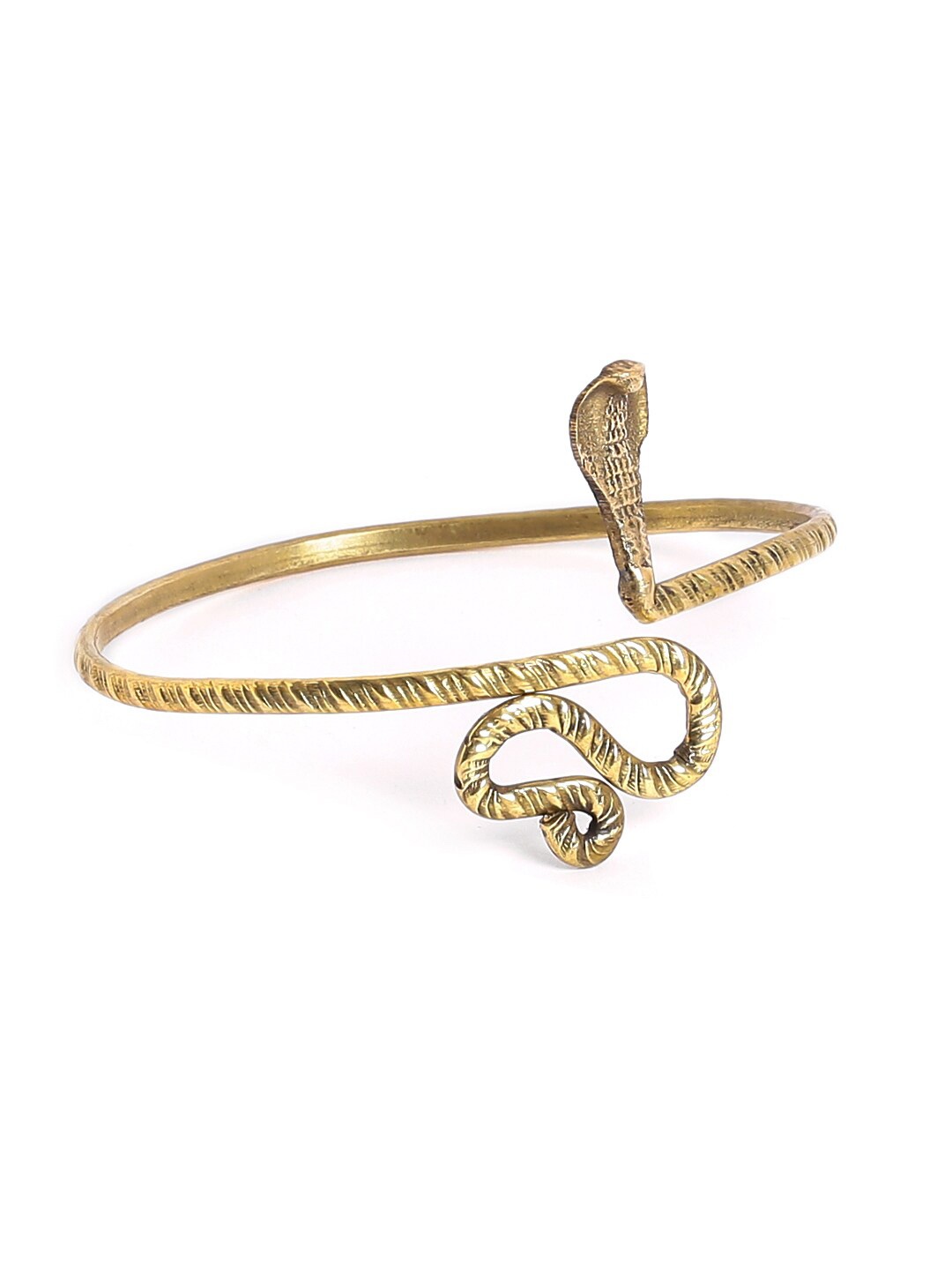 

EL REGALO Women Gold-Plated Snake Tribal Wraparound Armlet