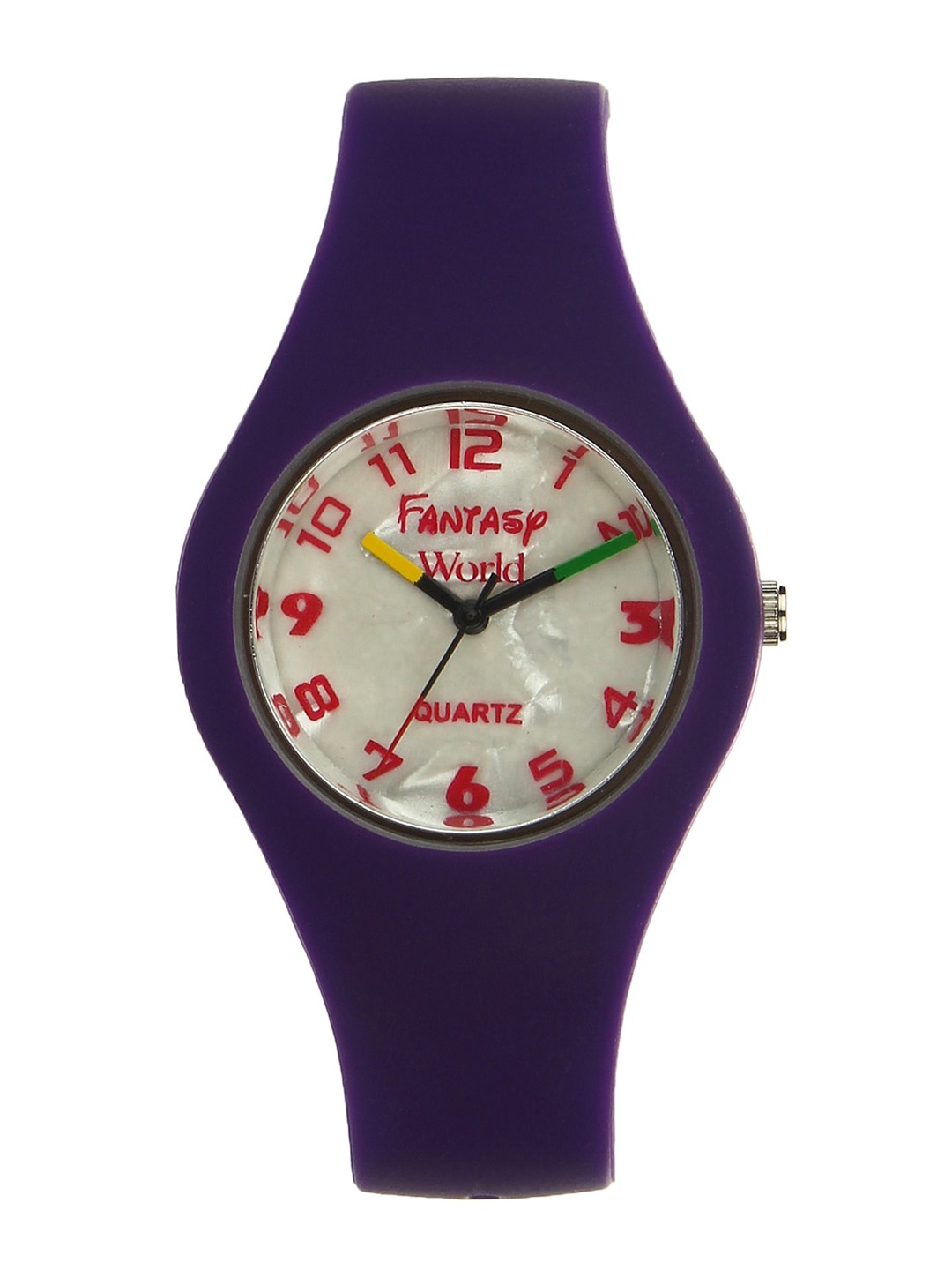 

Fantasy World Unisex Kids White Printed Dial & Purple Straps Analogue Watch HOBFW-003-PR
