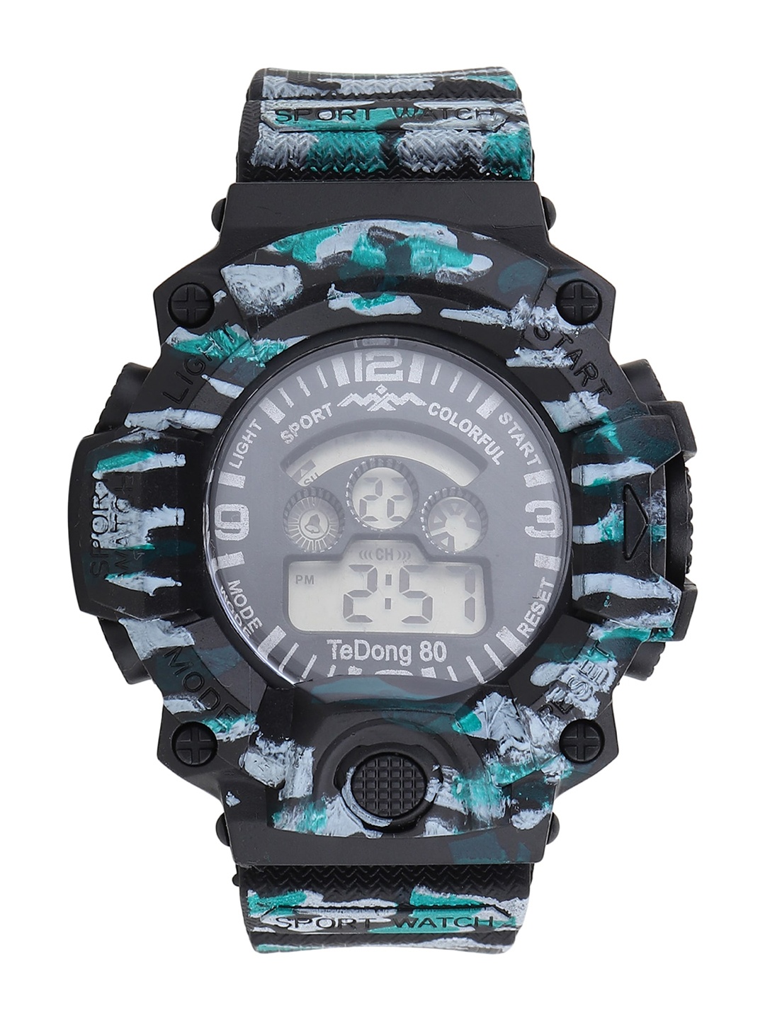 

Fantasy World Unisex Kids Grey Dial & Multicoloured Straps Digital Watch HOBFW-MLT-15-GR01, Green