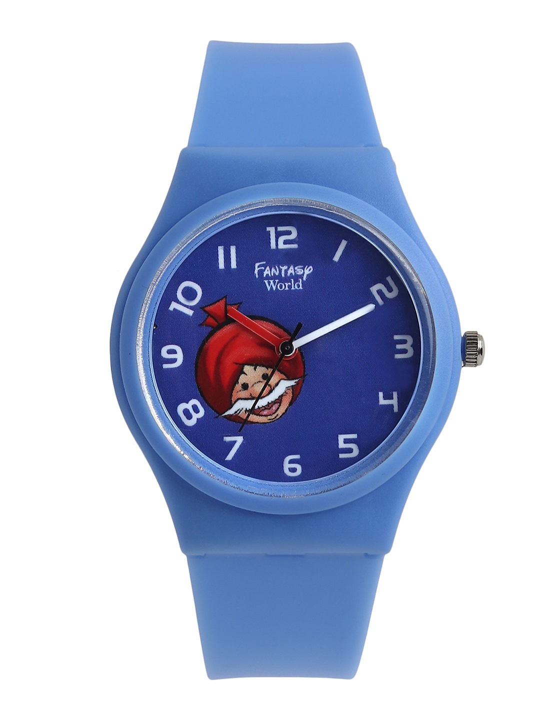 

Fantasy World Unisex Kids Blue Printed Dial & Blue Strap Analogue Watch HOBFW