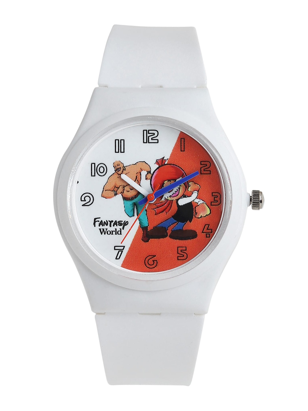 

Fantasy World Unisex Kids White Printed Dial & White Straps Analogue Watch HOBFW-011-WH