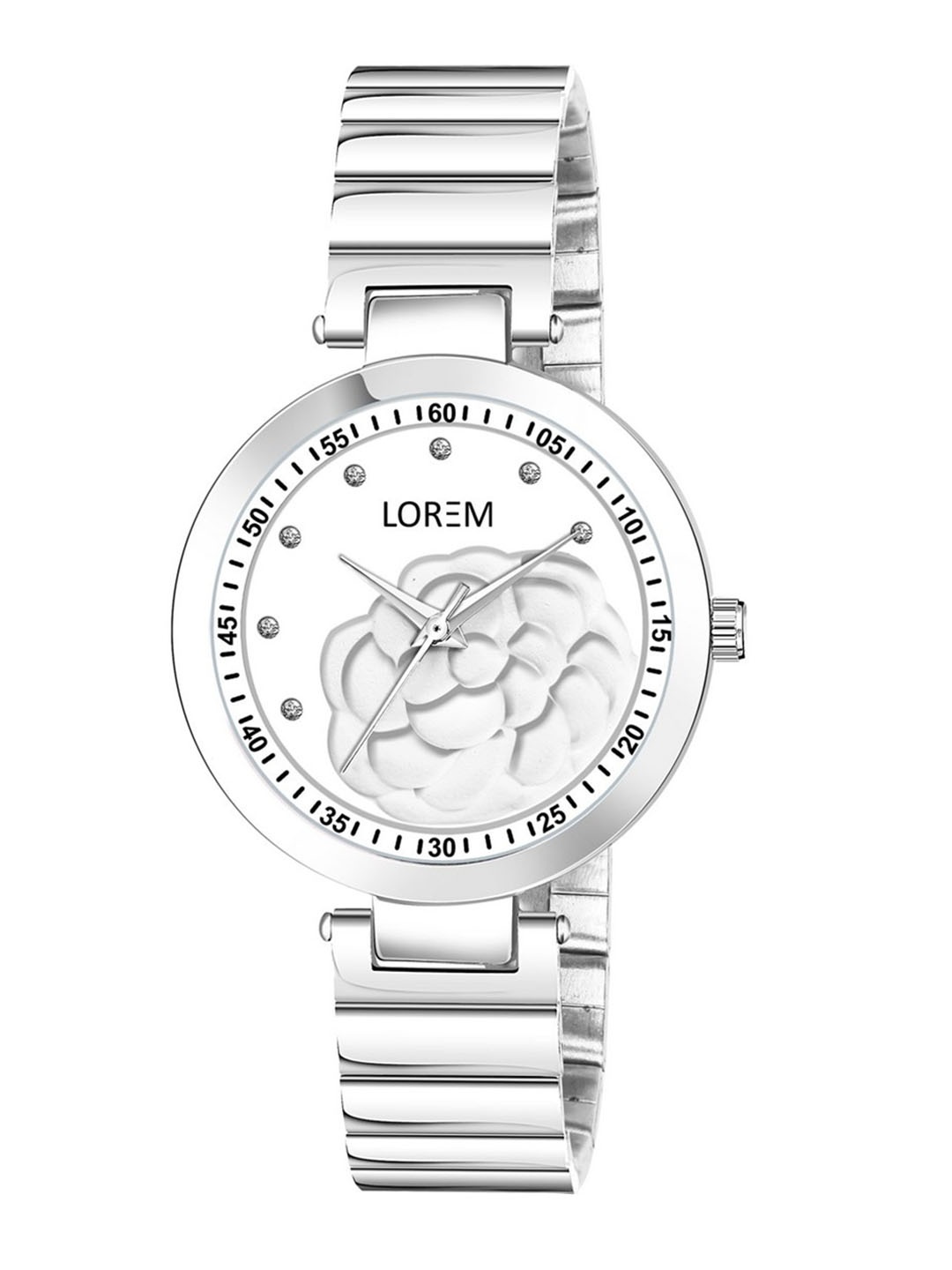 

FERRIZZO Women White Printed Dial & Silver Toned Straps Analogue Watch