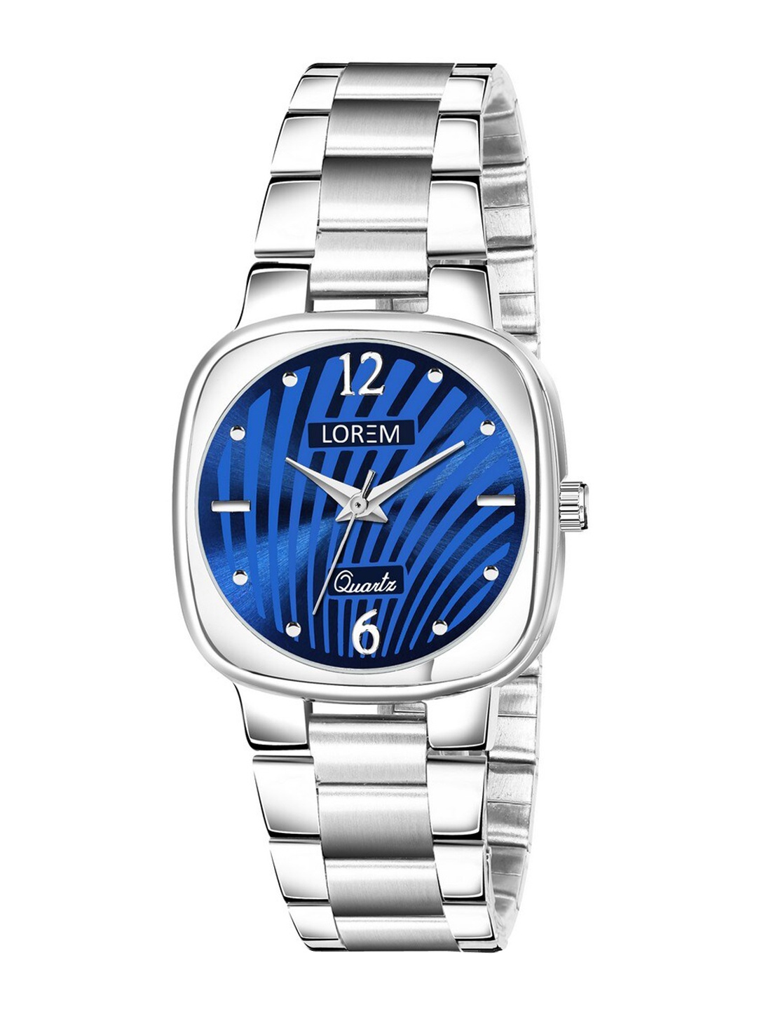 

FERRIZZO Women Blue Dial & Silver Toned Bracelet Style Straps Analogue Watch LR307-FZ