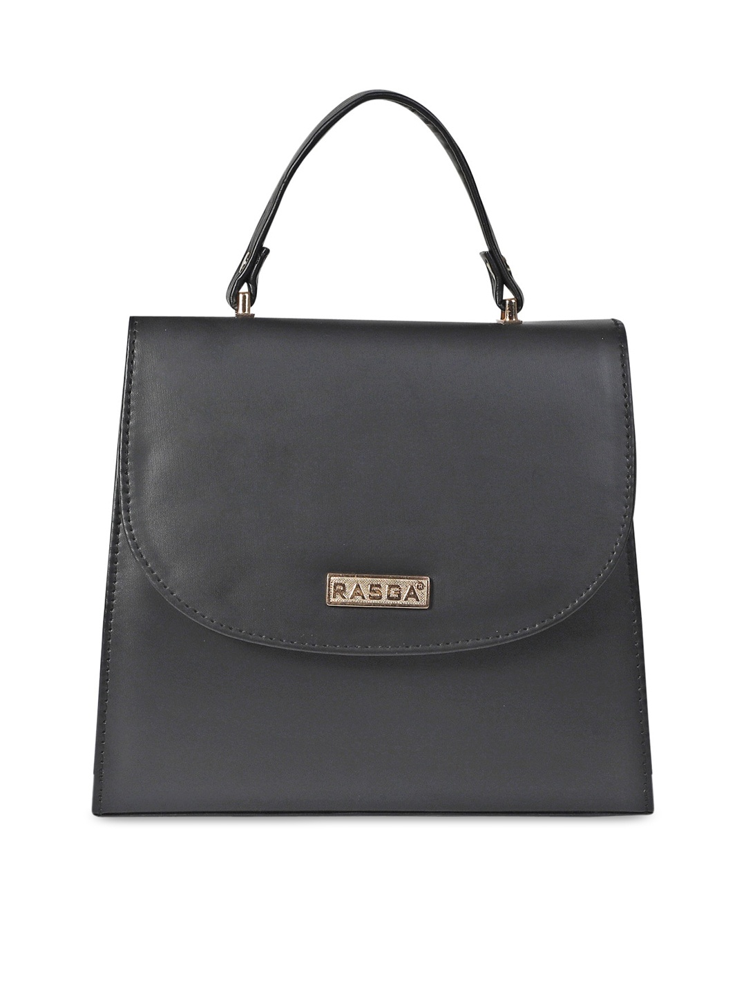 

RASGA Black PU Swagger Satchel with Tasselled