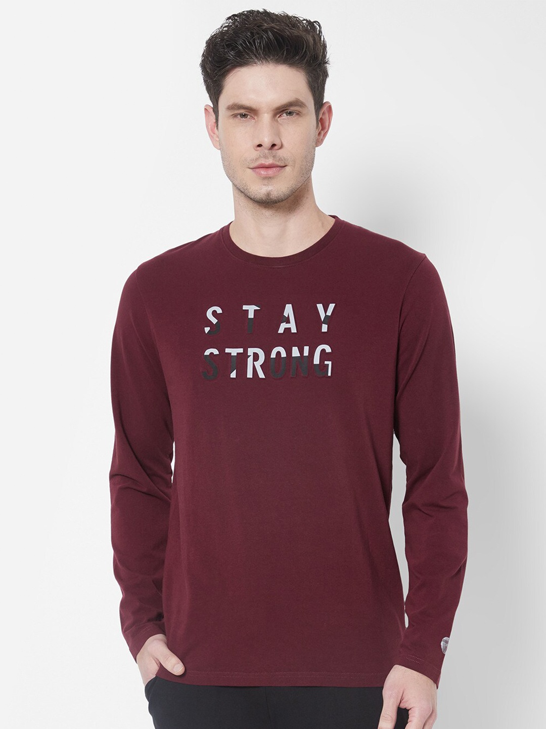 

Pepe Jeans Men Red Cotton Typography Printed T-shirt