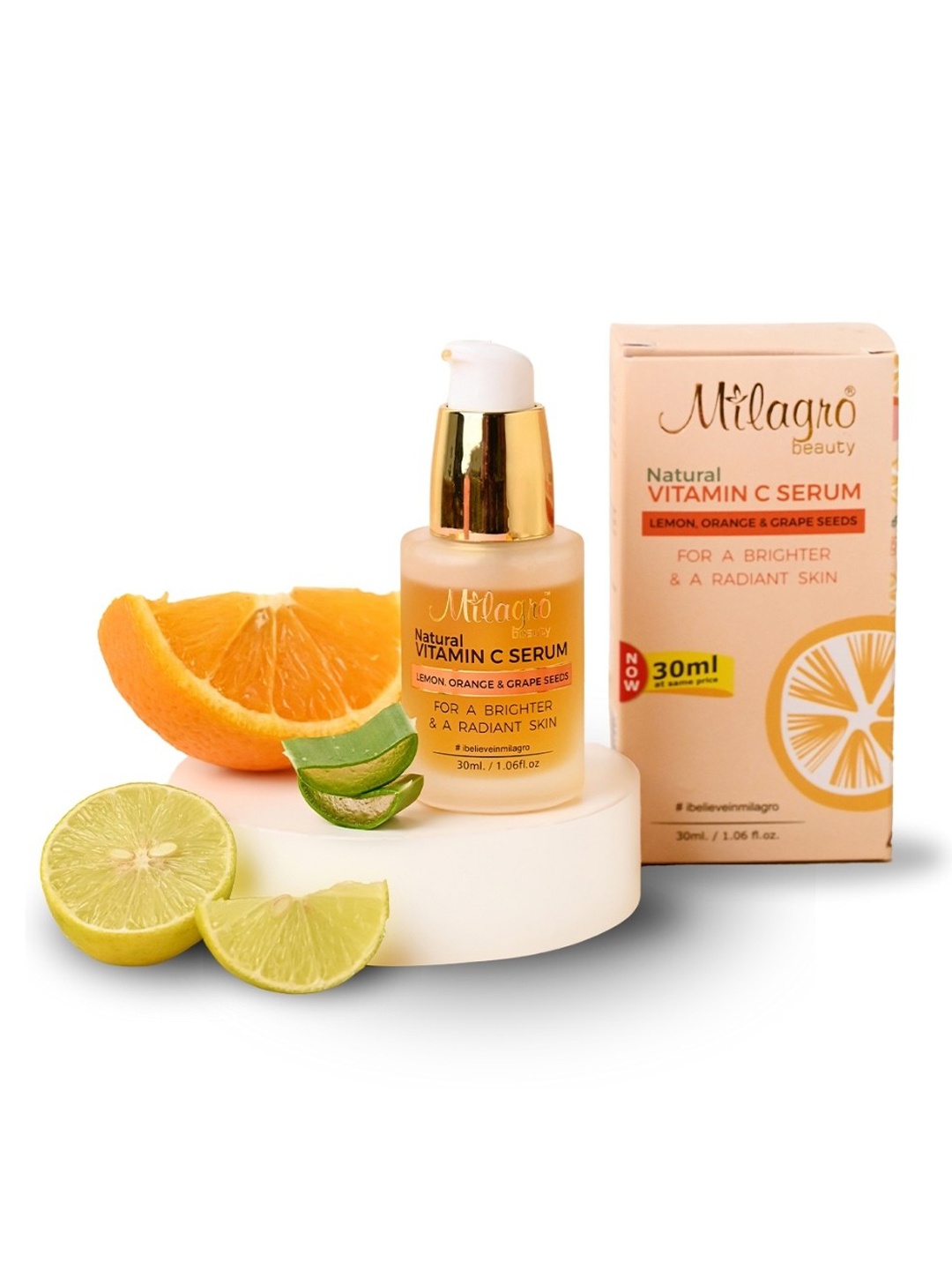 

Milagro beauty Vitamin C Serum for Face Brightening, Hyper-pigmentation, Skin Clearing Serum 30ml, Gold