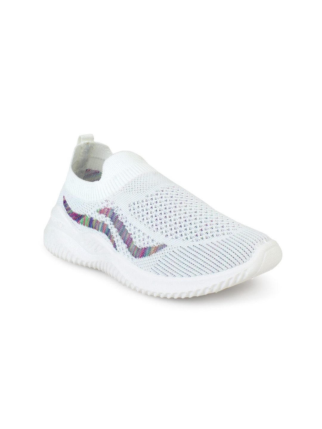 

Champs Women White Woven Design Slip-On Sneakers