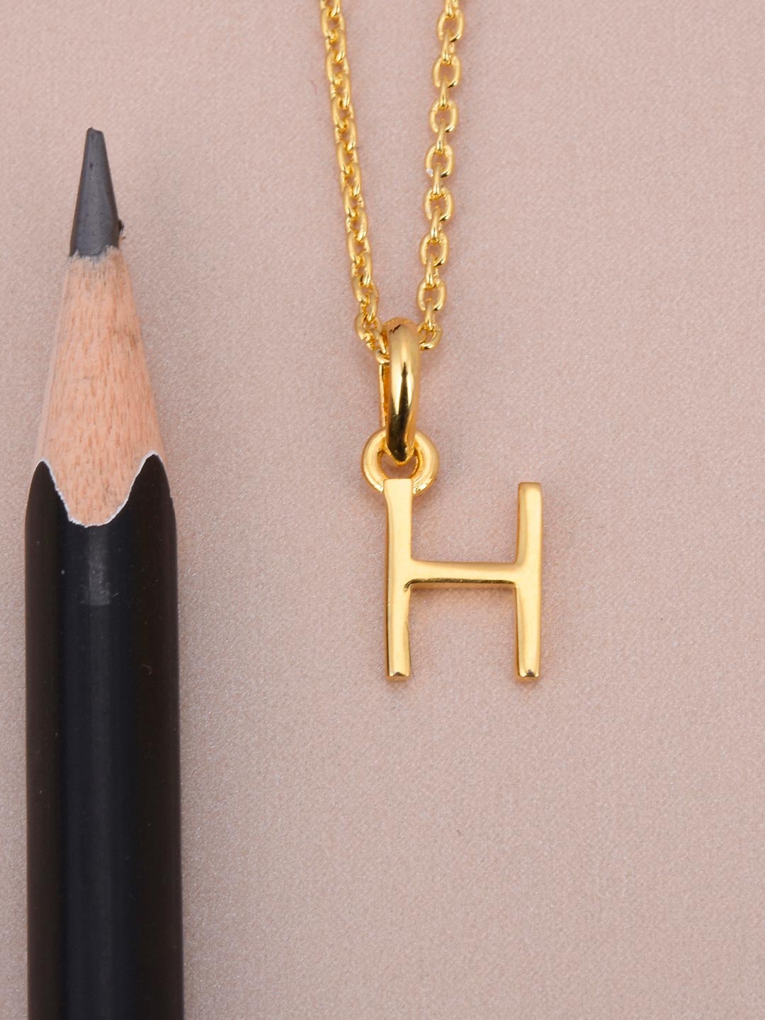 

Tistabene 18K Gold-Plated H -Shaped Pendant With Chain