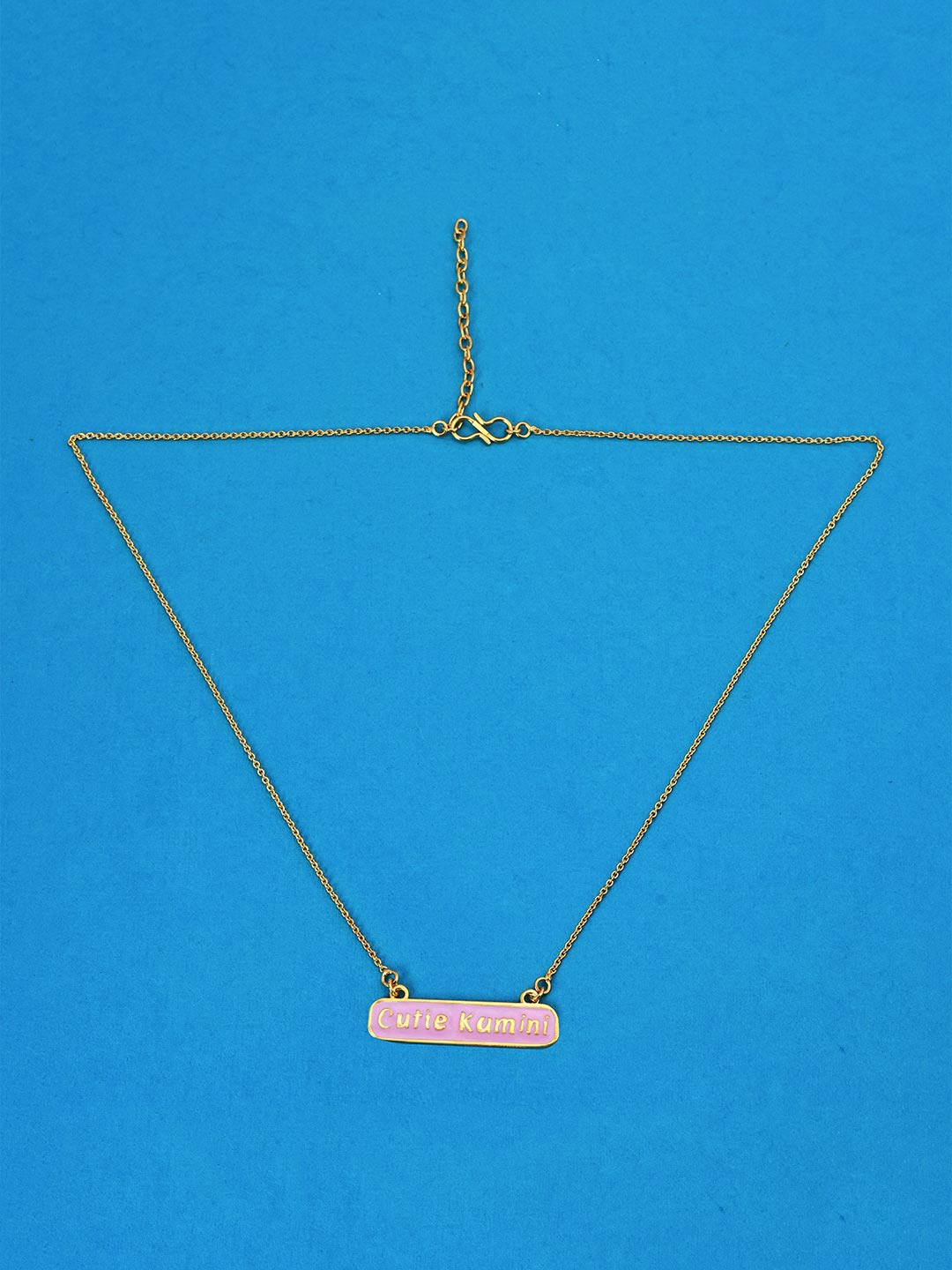 

Tistabene Gold-Plated & Pink Best Of Bonds Pendant Cutie Kamini Pendant