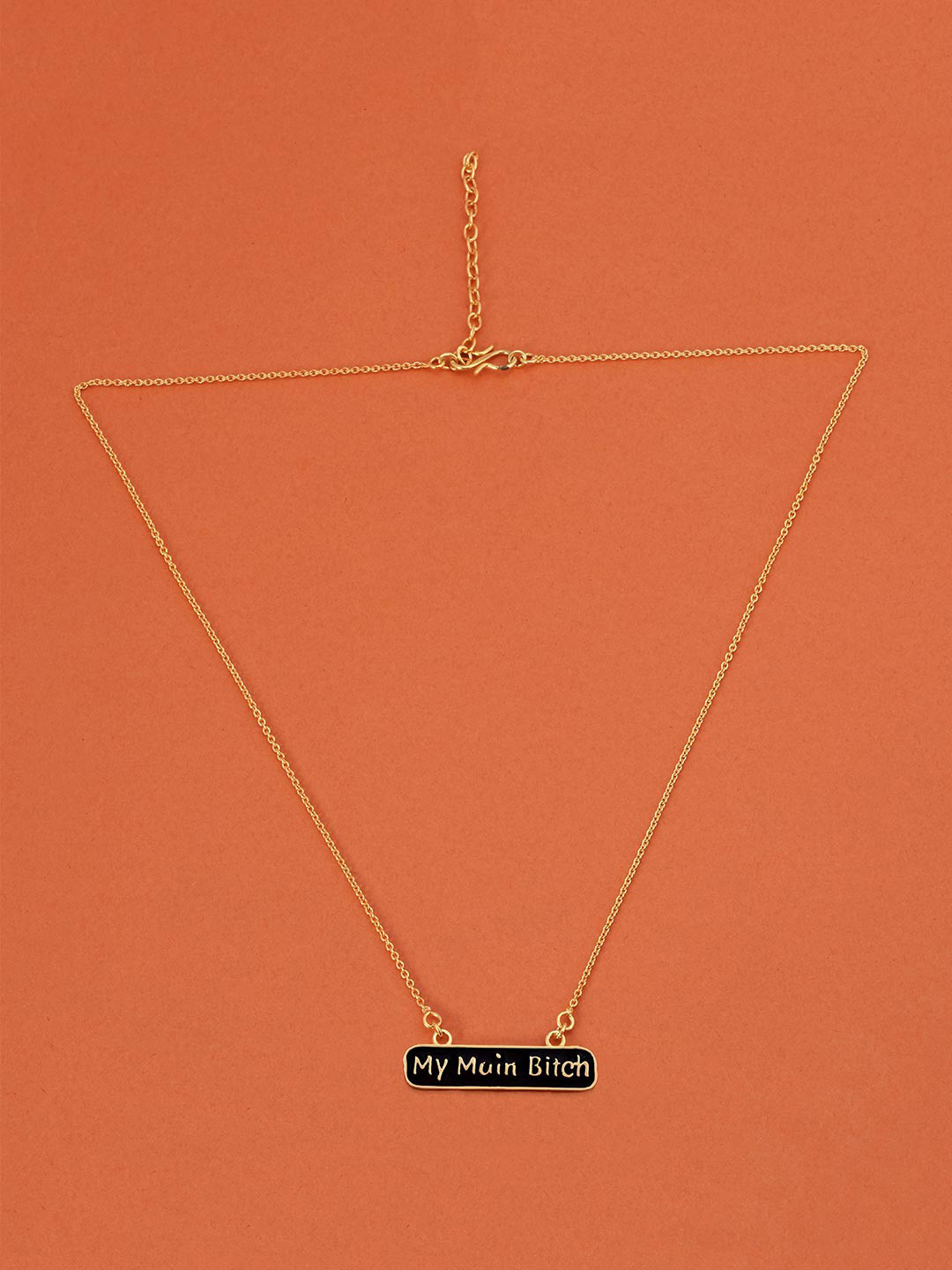 

Tistabene Gold-Plated Black Gold-Toned Pendant