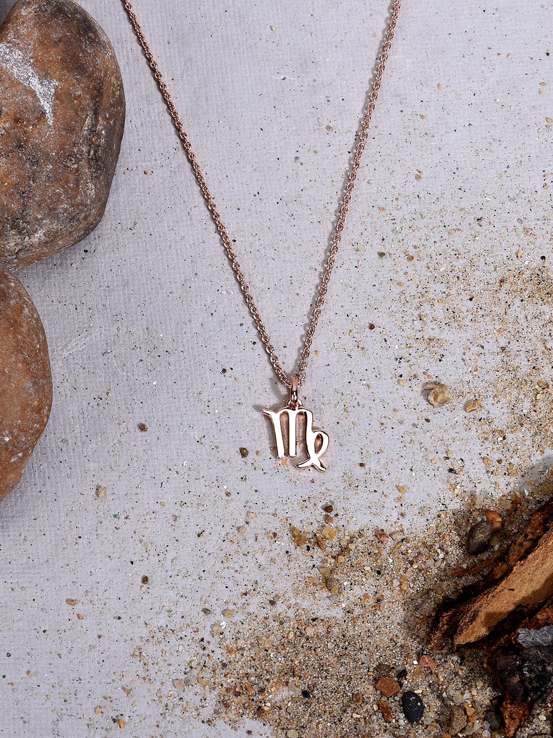 

Tistabene Rose Gold-Plated Virgo Pendant With Chain