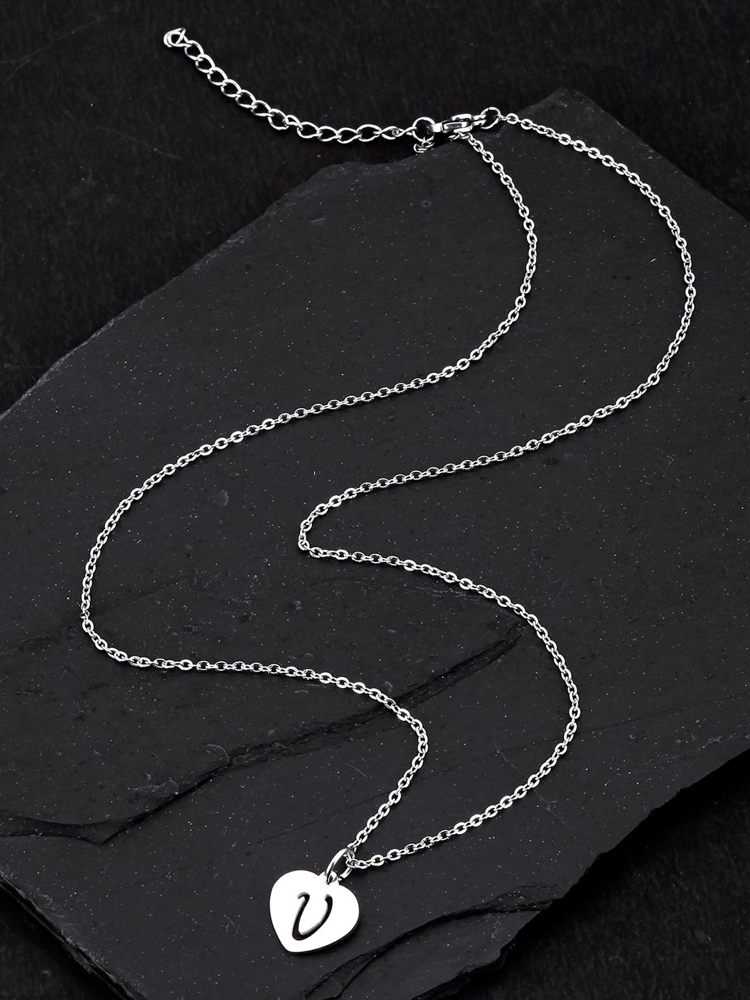 

Tistabene Women White Rhodium Plated U Pendant