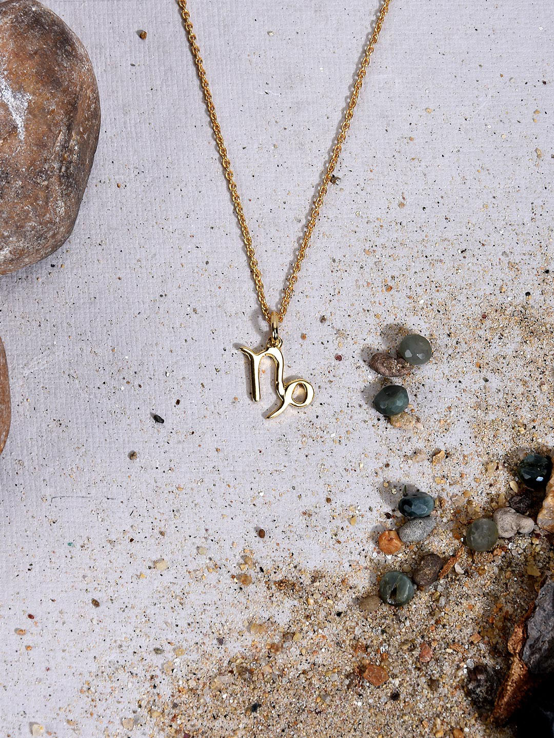 

Tistabene Women 18K Gold-Plated Capricorn Enamelled Pendant With Chain