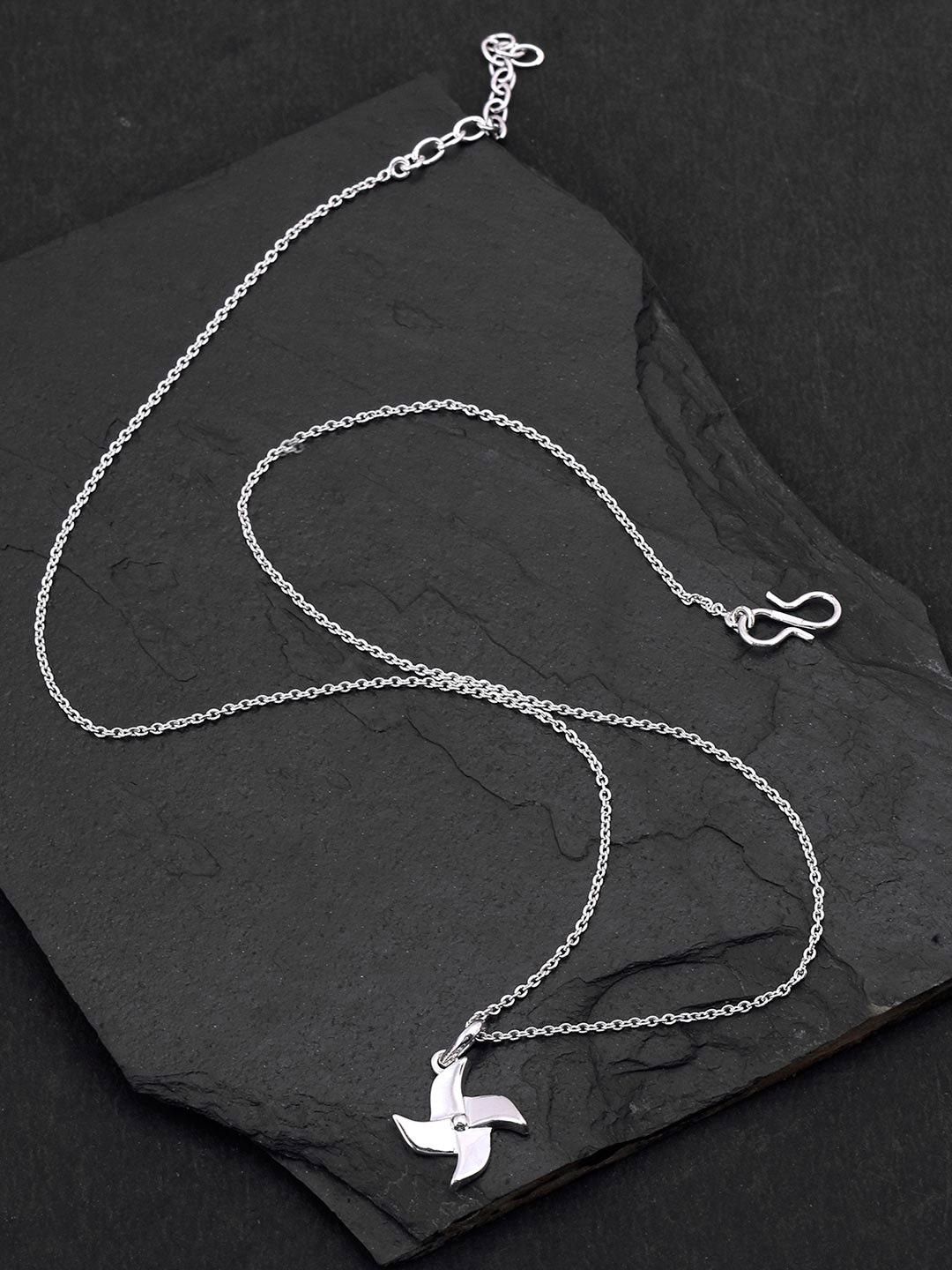 

Tistabene Rhodium-Plated Designed Pendant, White