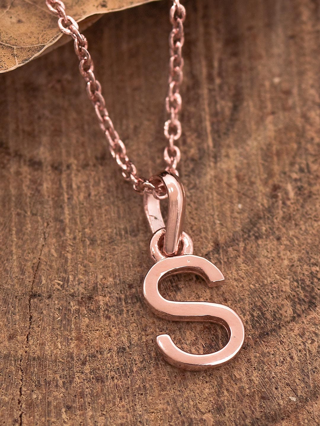 

Tistabene Rose Gold-Plated S-Charm Pendant