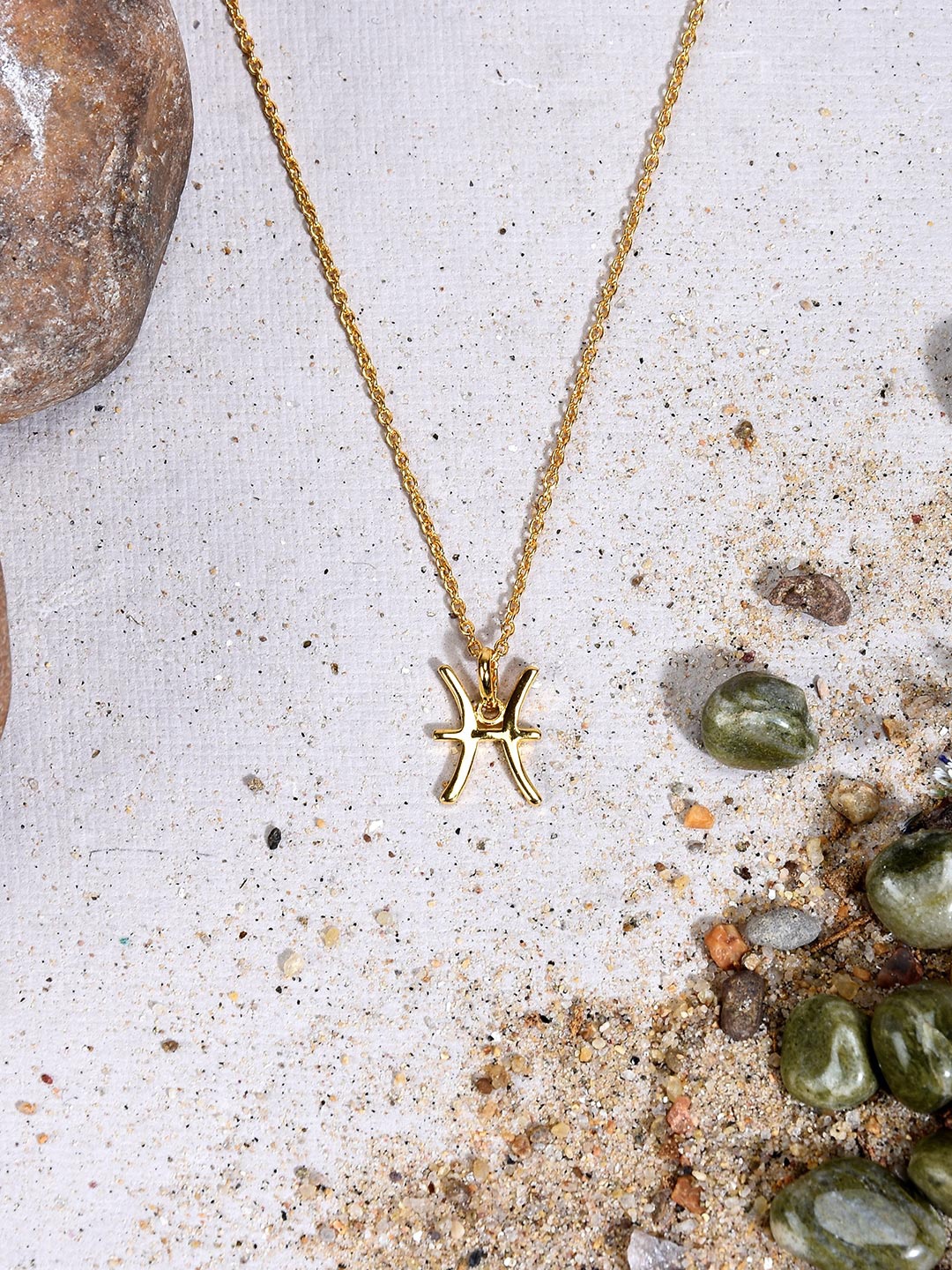 

Tistabene 18 K Gold-Plated & Pisces-Charm Pendant