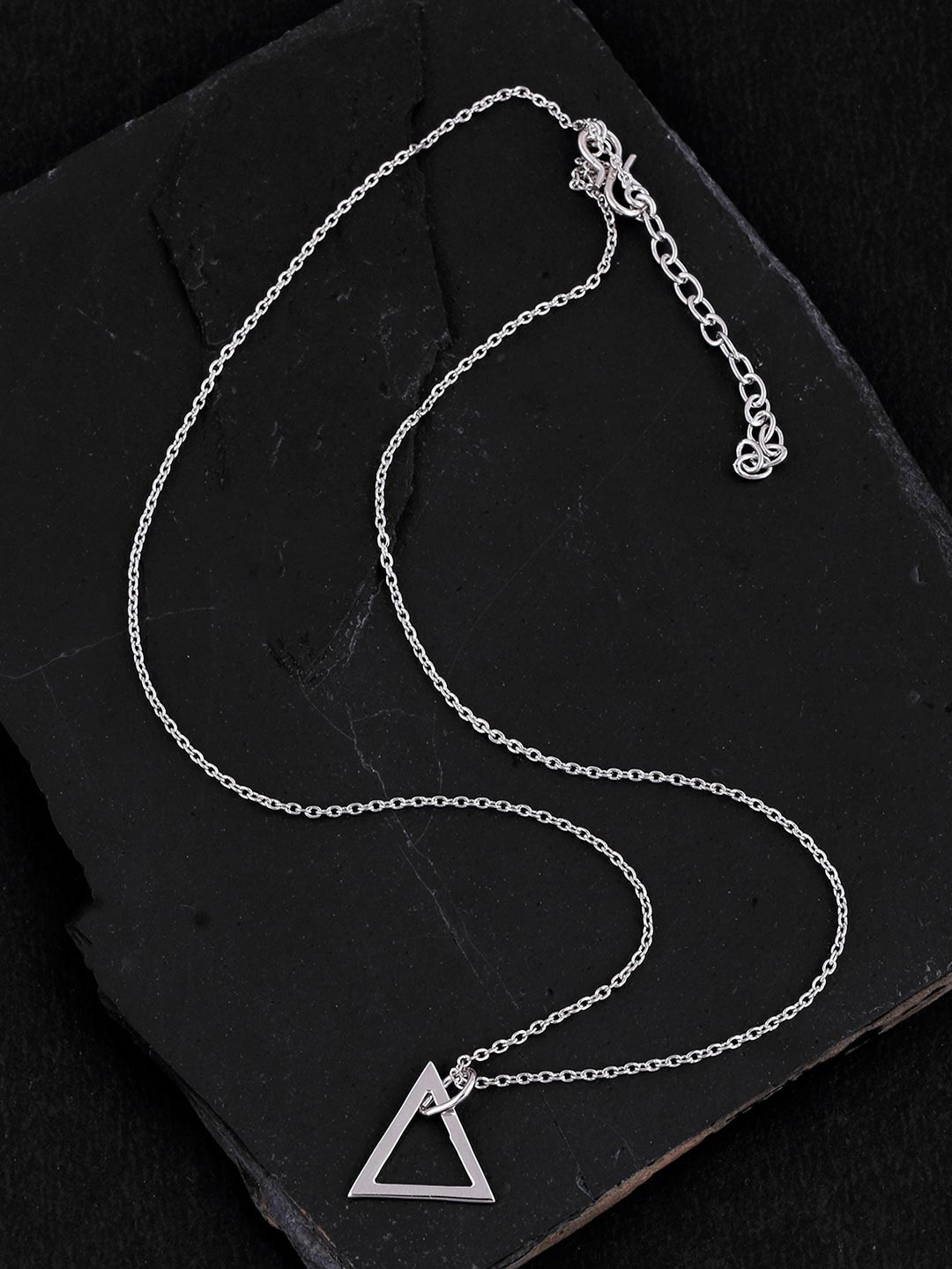 

Tistabene Rhodium Plated Pendant, White