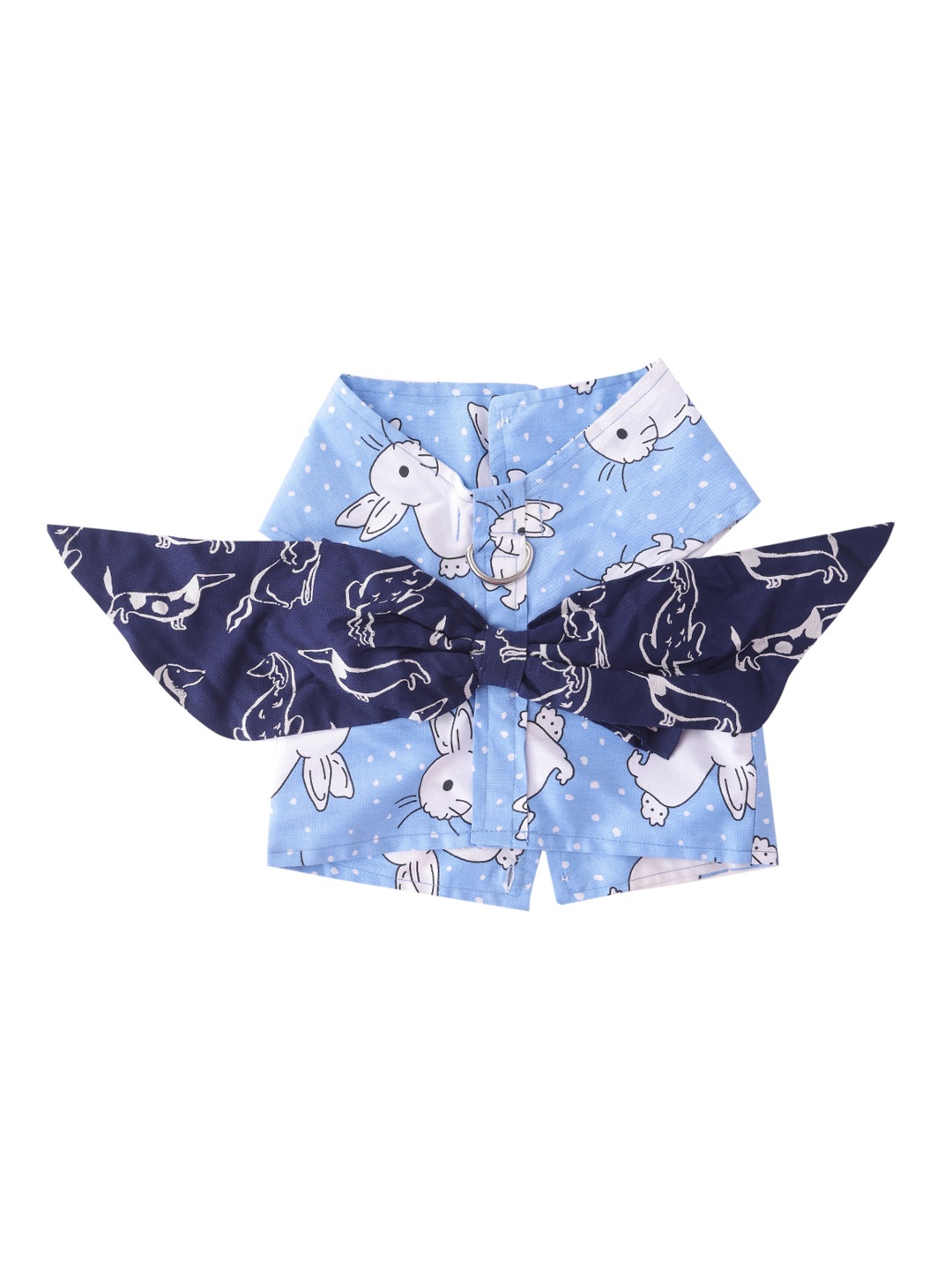 

Lulala Blue Printed Cotton Dog Dress