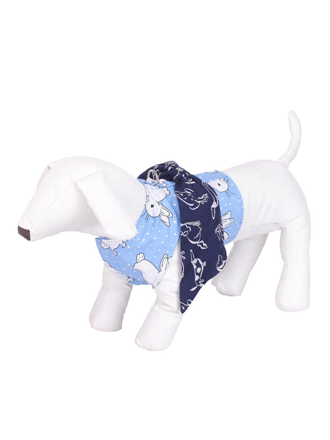 

Lulala Blue Printed Cotton Dog Dress