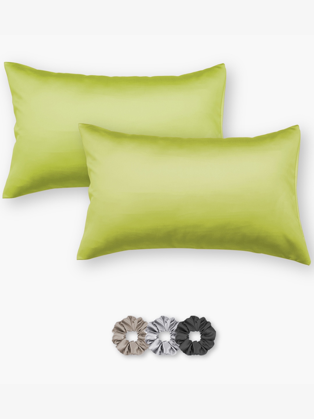 

Seevo Set Of 2 Mustard 400 TC Satin Pillow Covers