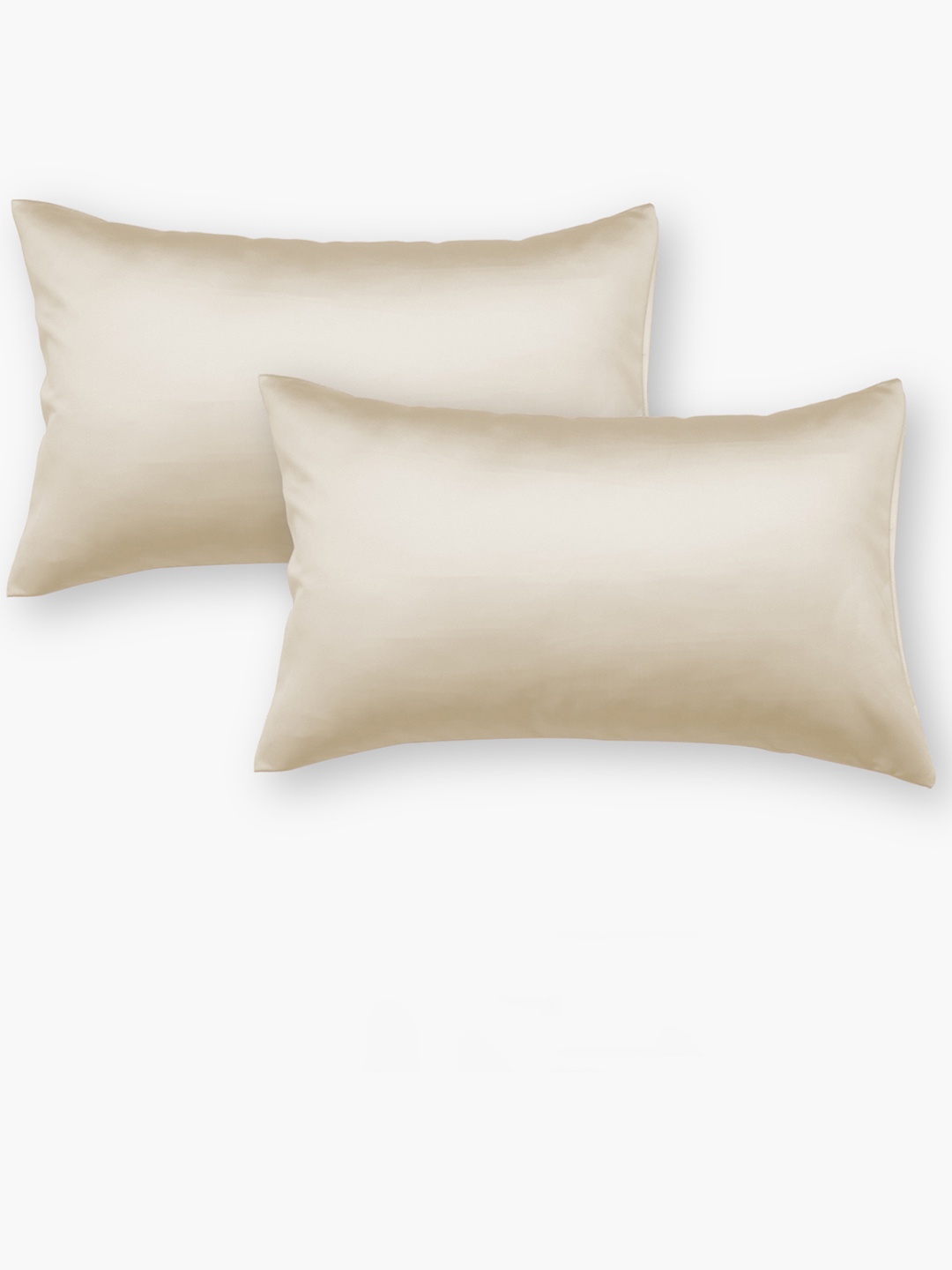 

Seevo Set Of 2 Cream 400 TC Satin Pillow Covers