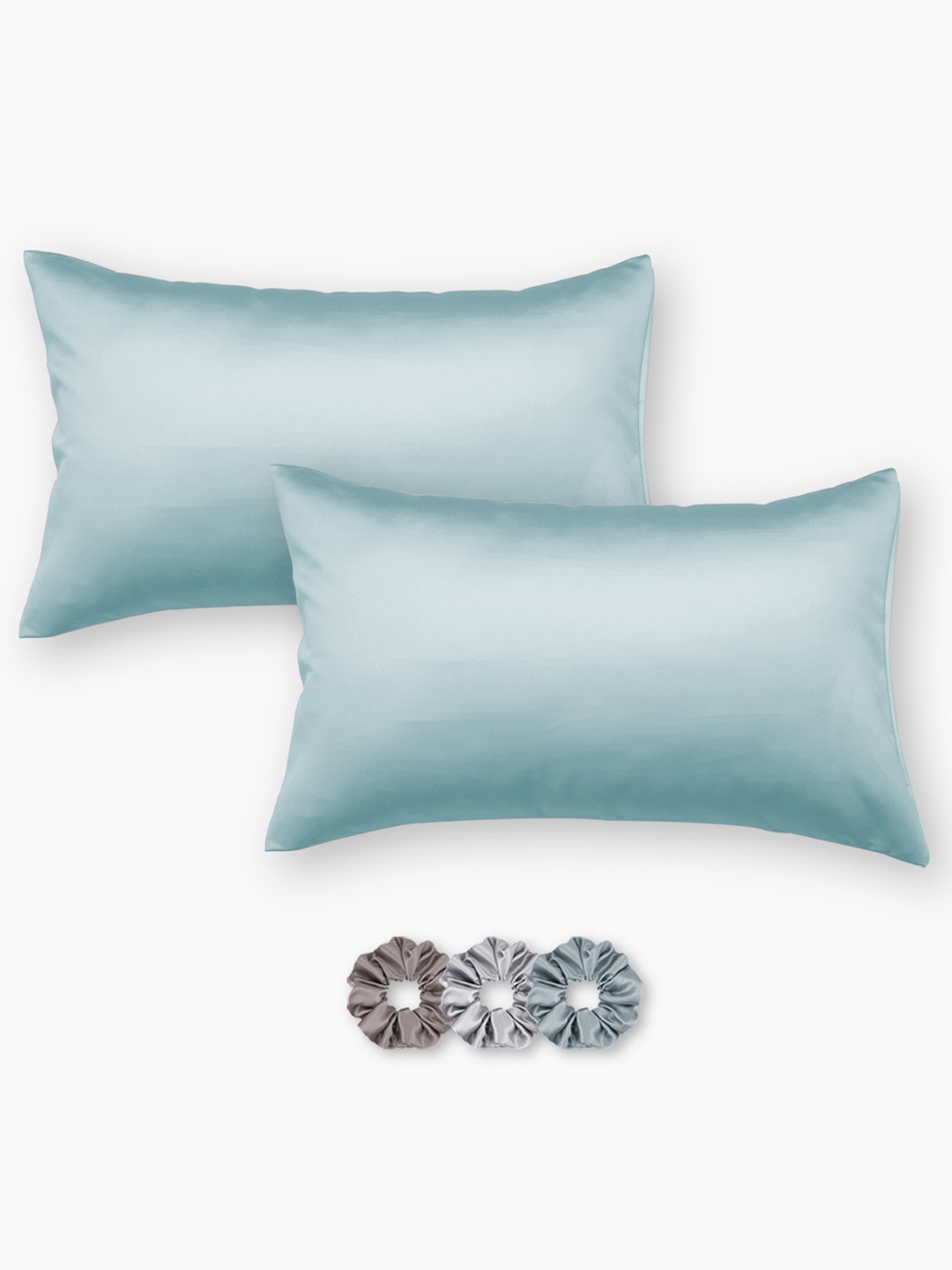 

Seevo Set Of 2 Blue Solid Pillow Covers