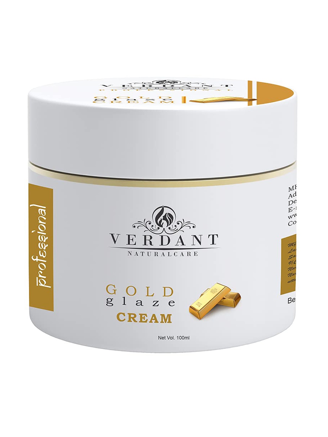 

Verdant Natural Care Gold Glaze Face Massage Cream - 100 ml, White