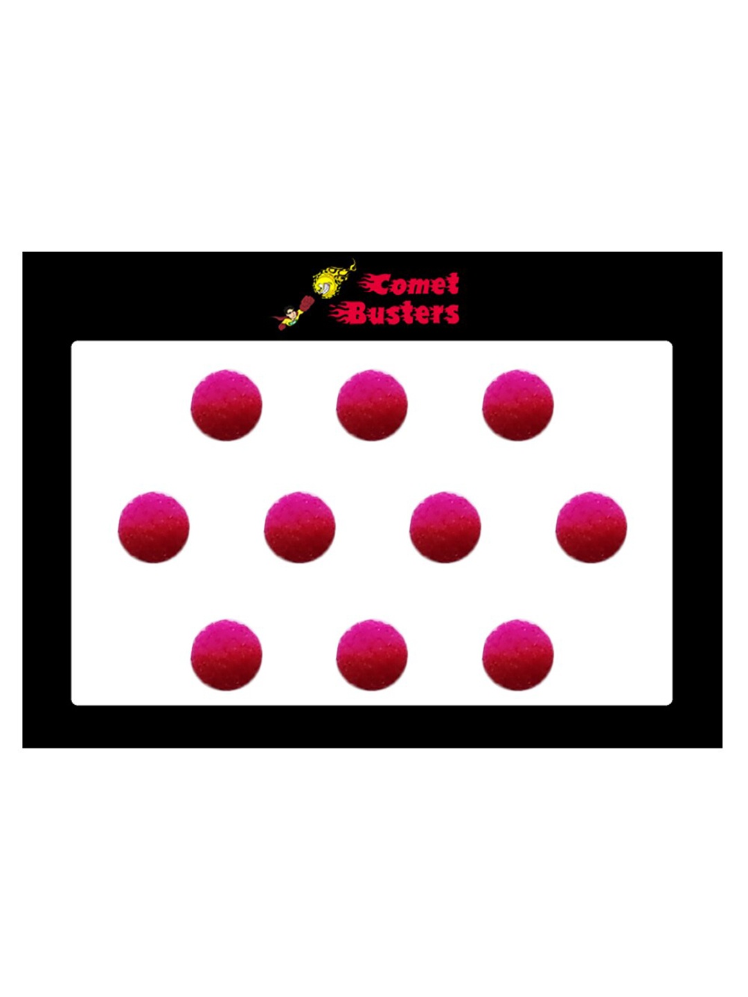 

Comet Busters 10 Pcs Reusable Designer Bindis - Pink
