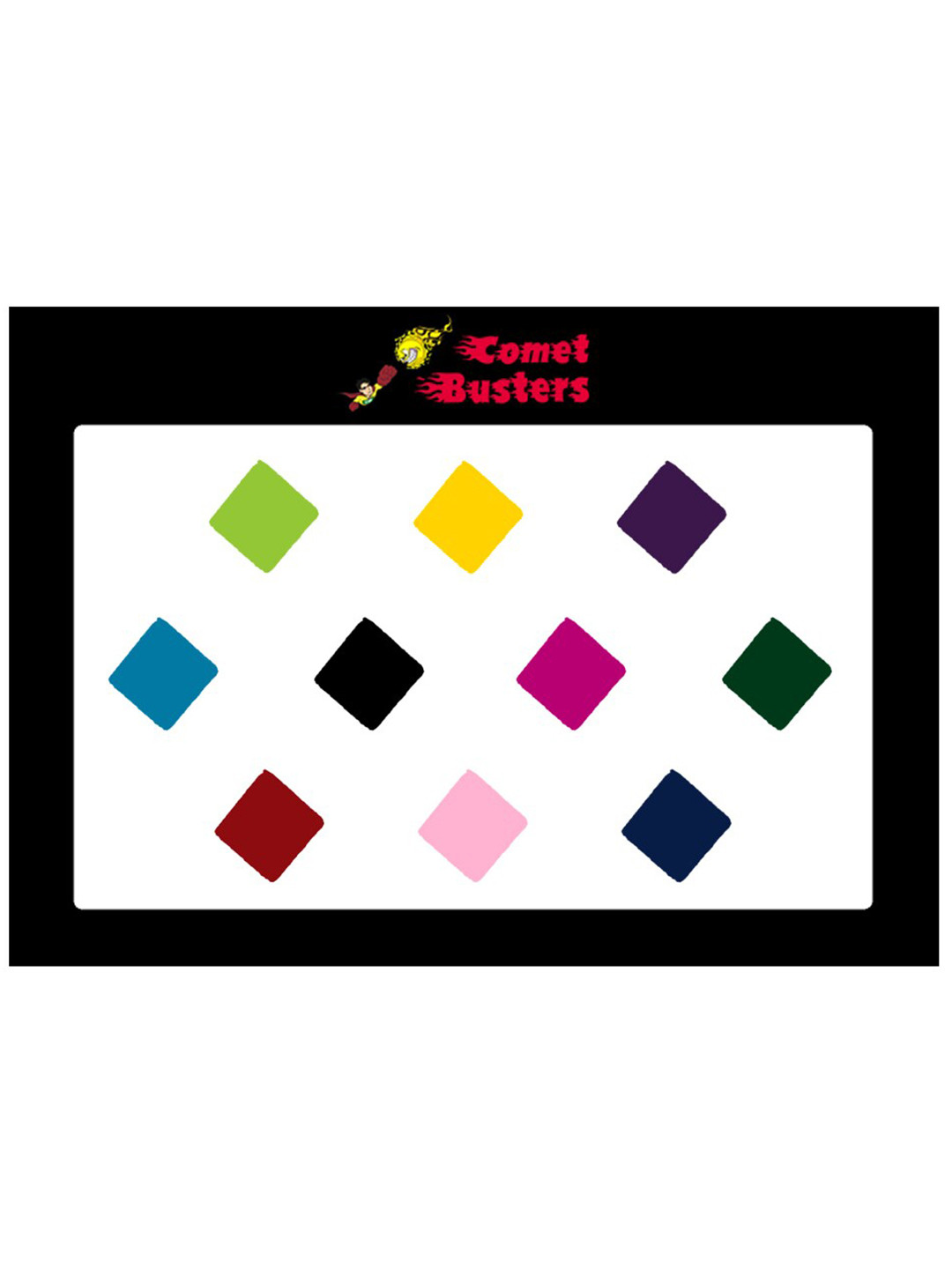 

Comet Busters 10 Pcs Reusable Designer Bindis - Multicoloured, Multi