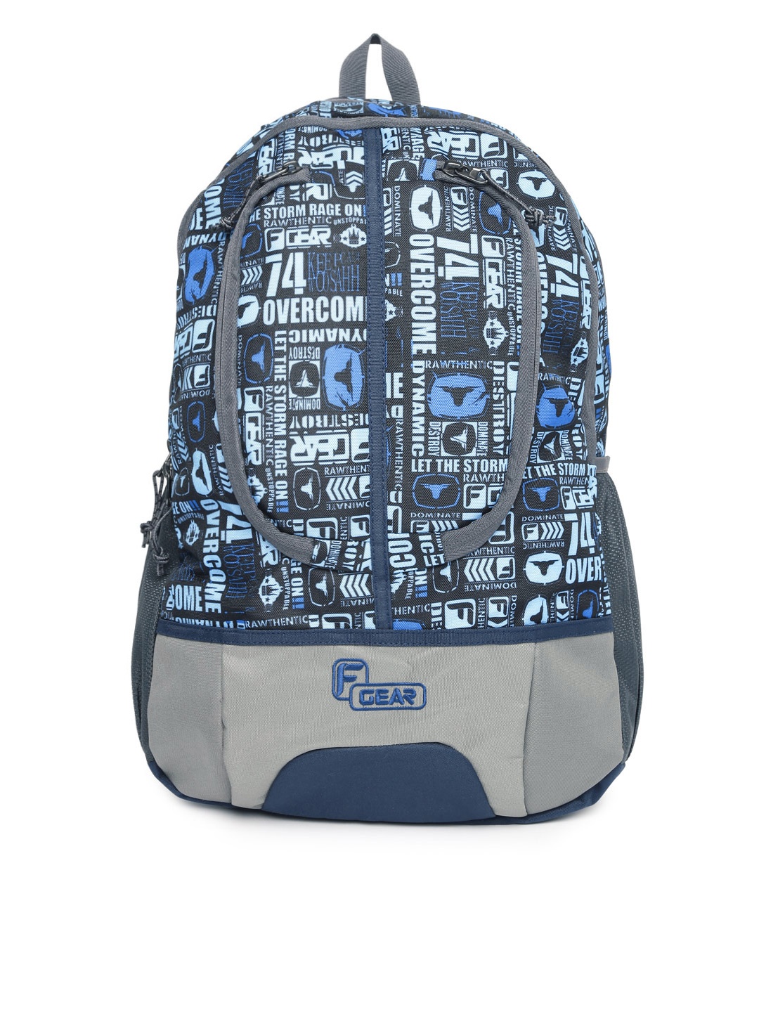 

F Gear Unisex Blue & Grey Graphic Dropsy P11 F skyblue Backpack